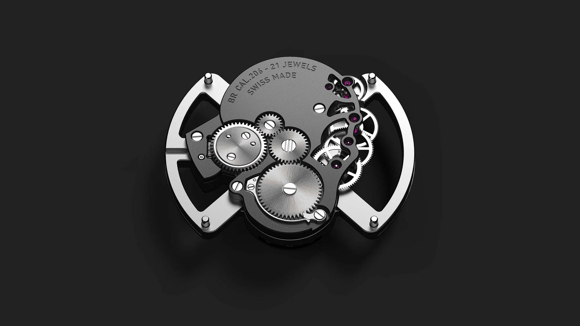 Bell & Ross BR01 Laughing Skull Full Diamond, Stainless Steel, 46mm, Ref# BR01-SKULL-SK-FLD, Manual Winding Movement