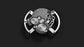 Bell & Ross BR01 Laughing Skull Full Diamond, Stainless Steel, 46mm, Ref# BR01-SKULL-SK-FLD, Manual Winding Movement