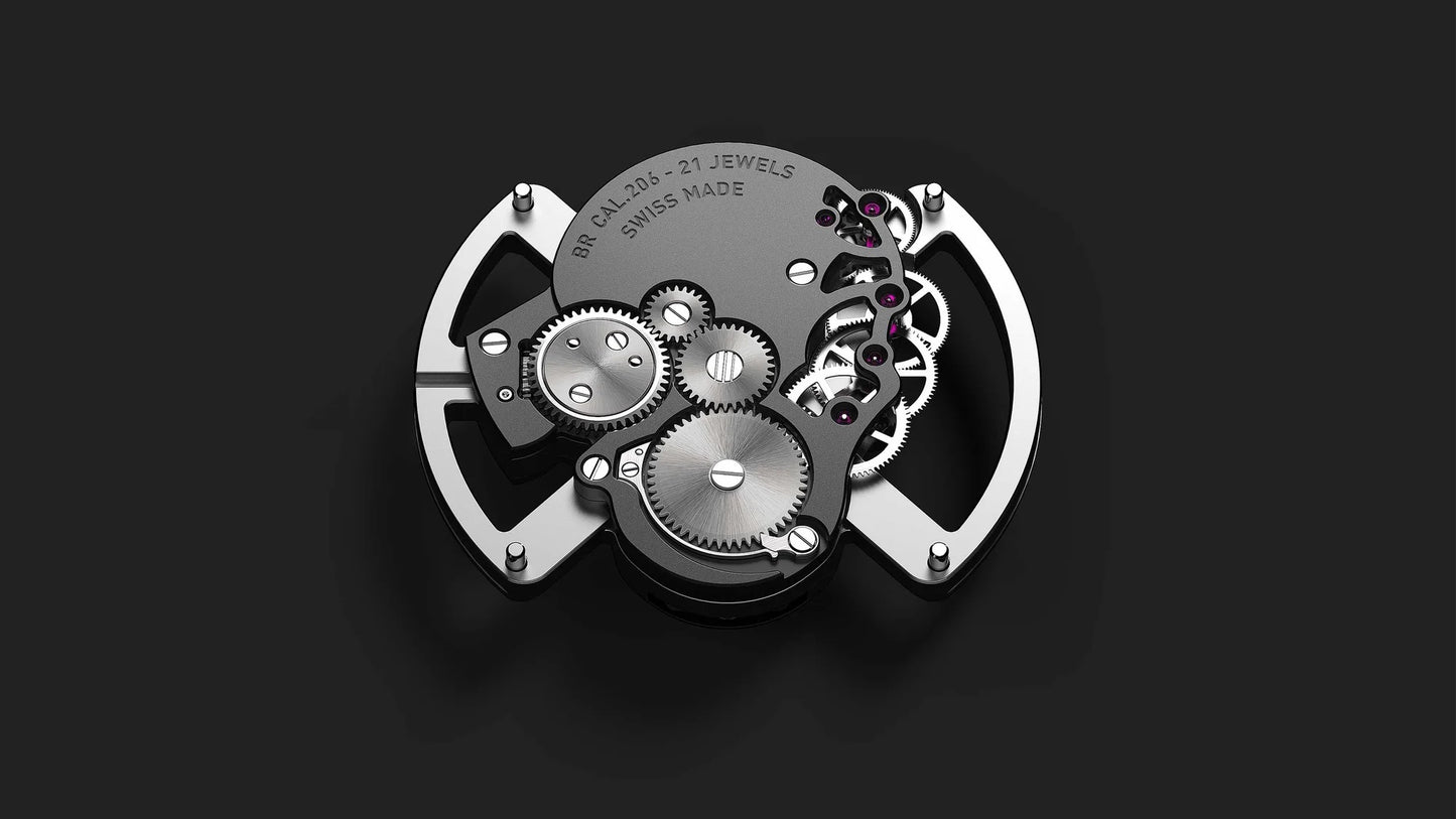Bell & Ross BR01 Laughing Skull Full Diamond, Stainless Steel, 46mm, Ref# BR01-SKULL-SK-LGD, Movement