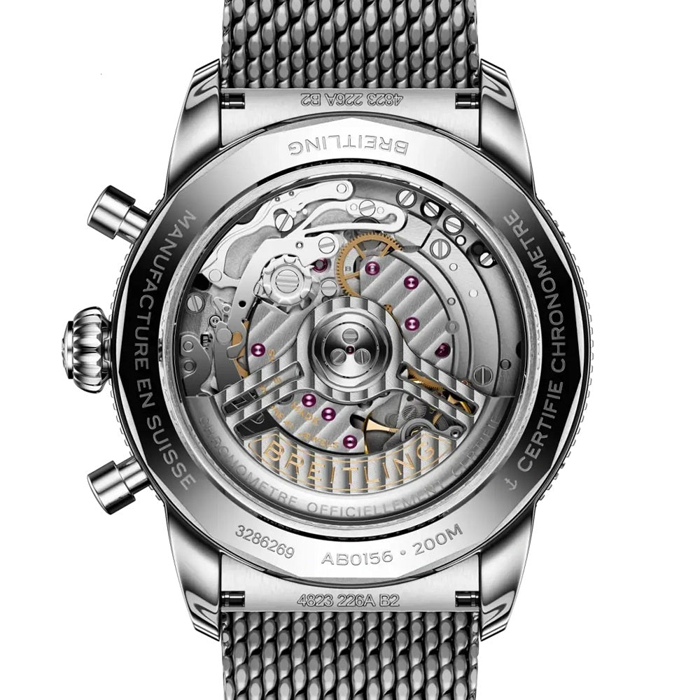 Breitling Superocean Heritage Chronograph 42, Stainless Steel and Ceramic, 42mm, Ref# AB0156361L1A1, Back