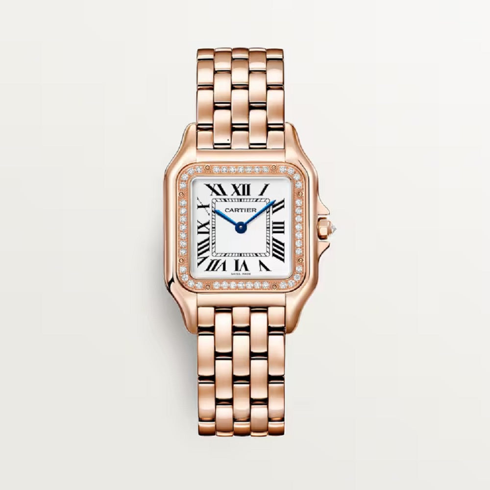 Cartier Panthère de Cartier Medium, 18k Rose Gold and Diamonds, 27mm x 36mm, Ref# WJPN0088