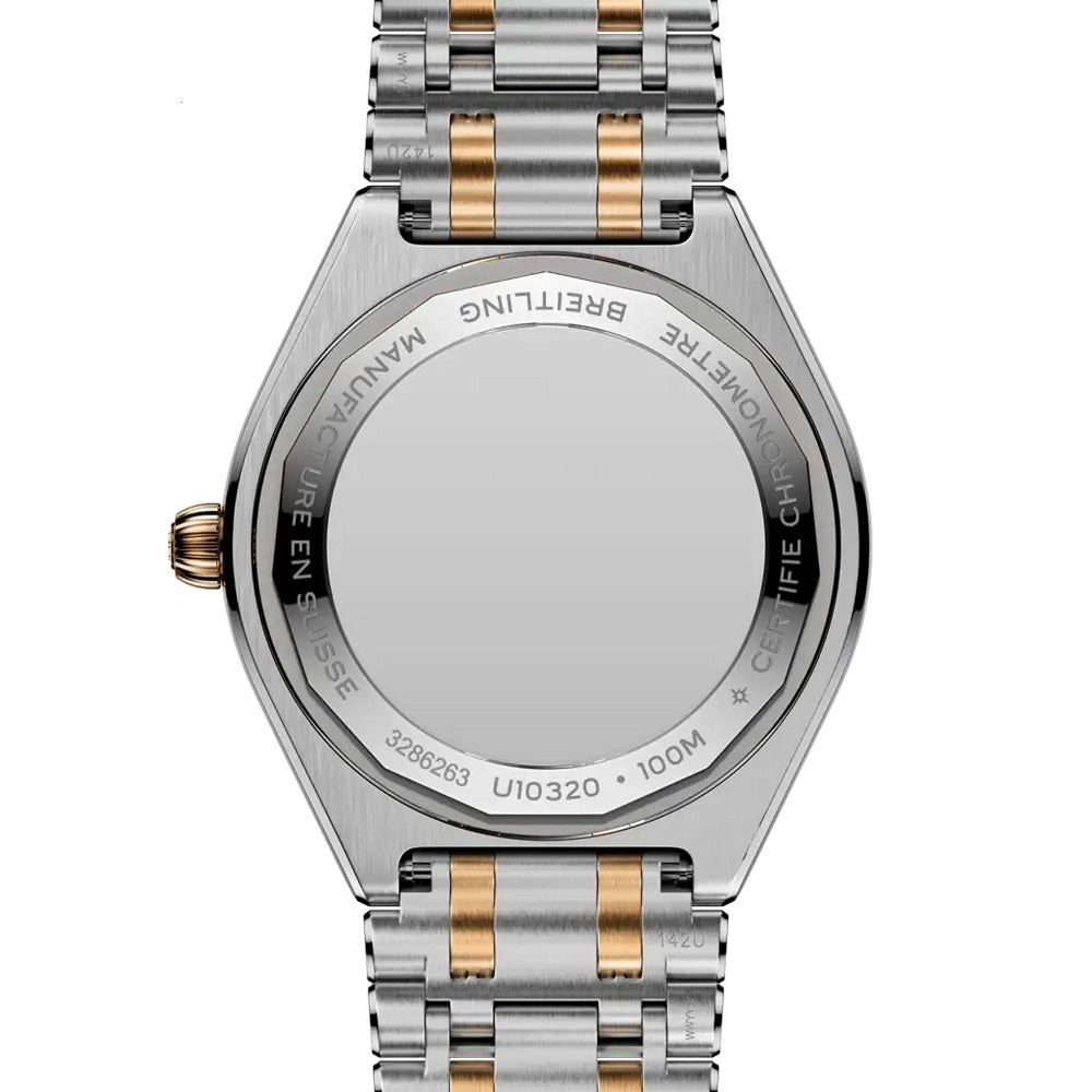Breitling Chronomat Automatic 36, Stainless Steel, 18k Red Gold and Diamonds, Ref# U10320101A1U1, Back