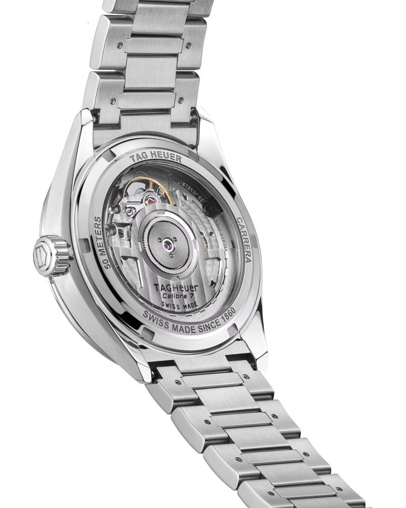 TAG Heuer Carrera Calibre 7 Date Automatic, Stainless Steel, 36mm, Ref# WBN2316.BA0001, Back