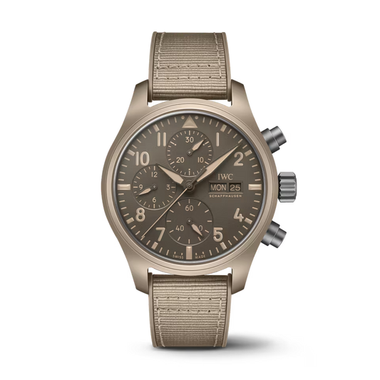 Unworn IWC Pilot’s Watch Chronograph 41 TOP GUN Mojave Desert, Ceramic, Titanium, 41.9mm, Ref# IW389402