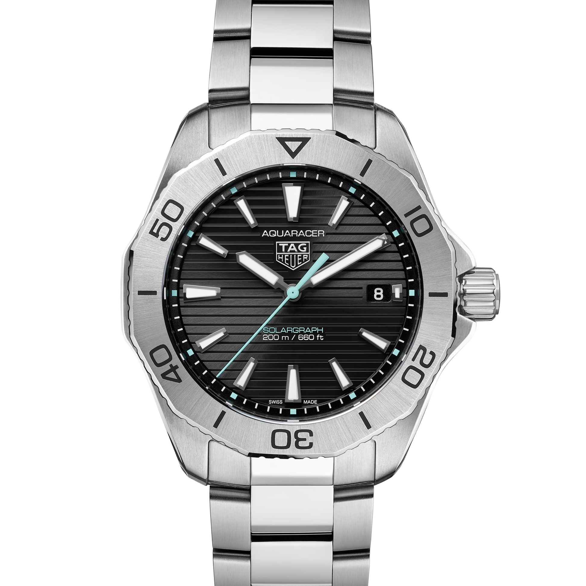 TAG Heuer Aquaracer Professional 200 Solargraph, Stainless Steel, 40mm, Ref# WBP1114.BA0000