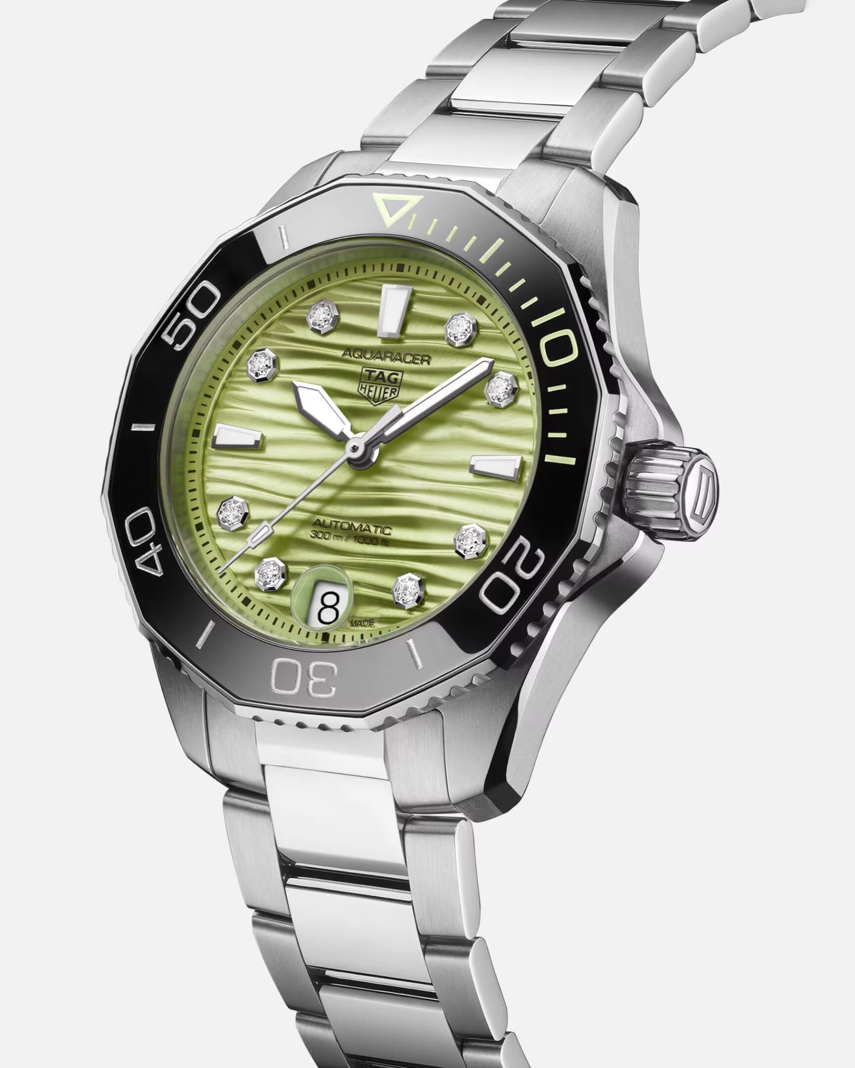 TAG Heuer Aquaracer Professional 300 Date, Stainless Steel set with Diamonds, Ref# WBP231L.BA0618,  Main view