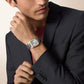 Cartier Santos-Dumont de Cartier, Stainless Steel and 18k Yellow Gold, 43.5mm x 31.4mm, Ref# W2SA0046, Watch on hand