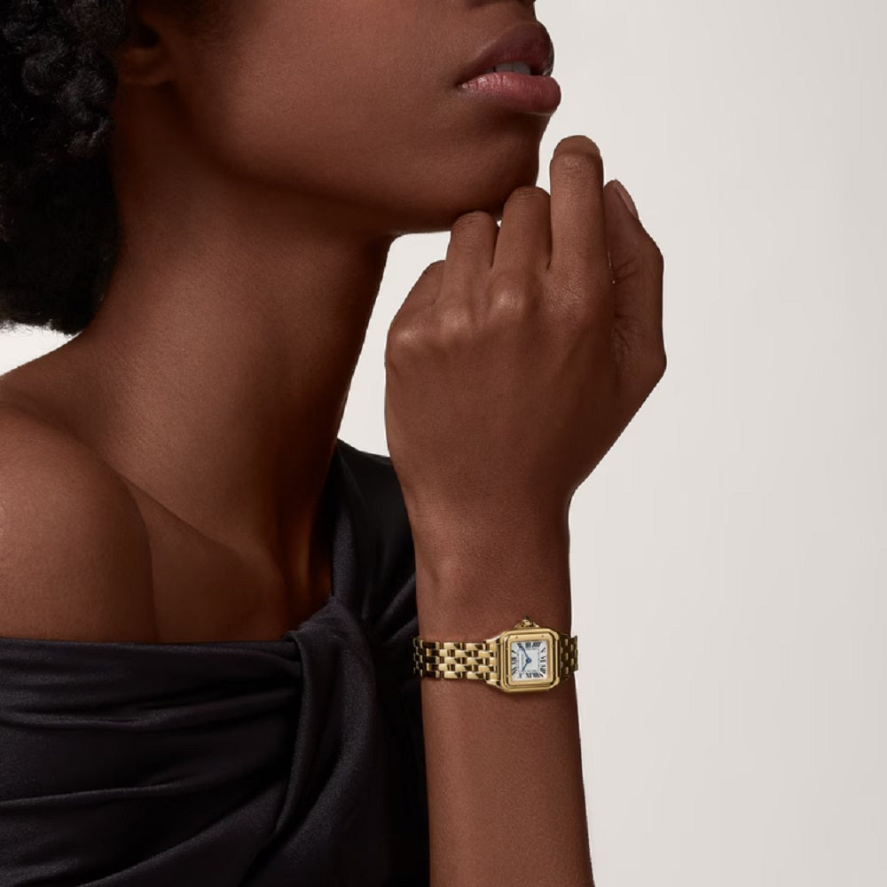 Cartier Panthère de Cartier Small, 18k Yellow Gold, 23mm x 30mm, Ref# WGPN0059, Watch on hand