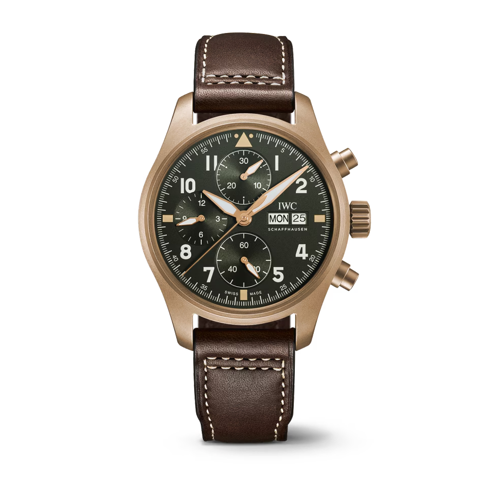 Unworn IWC Pilot's Watch Spitfire Chronograph, Bronze, 41mm, Ref# IW387902
