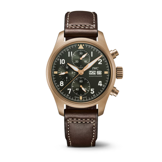 Unworn IWC Pilot's Watch Spitfire Chronograph, Bronze, 41mm, Ref# IW387902