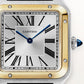 Cartier Santos-Dumont de Cartier, Stainless Steel and 18k Yellow Gold, 43.5mm x 31.4mm, Ref# W2SA0046, Dial