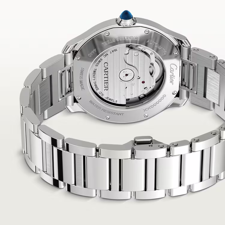 Unworn Cartier Ronde Must de Cartier, Stainless Steel, 40mm, Ref# WSRN0035, Back
