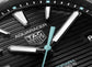 TAG Heuer Aquaracer Professional 200 Solargraph, Titanium, 40mm, Ref# WBP1180.BF0000, Indexes and hands