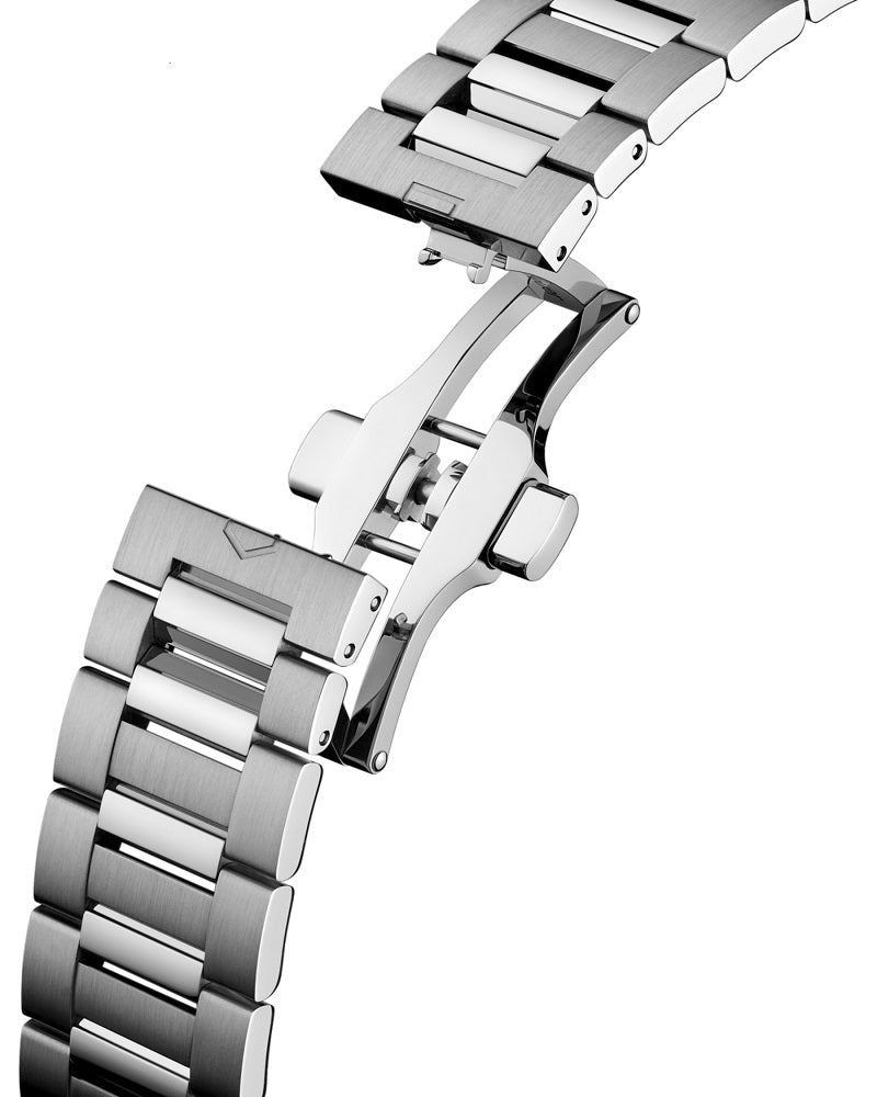TAG Heuer Carrera Date Twin-Time, Stainless Steel, 41mm, Ref# WDA2114.BA0043, Clasp
