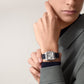 Cartier Santos-Dumont de Cartier, Stainless Steel, 38mm x 27.5mm, Ref# WSSA0086,  Watch on men hand
