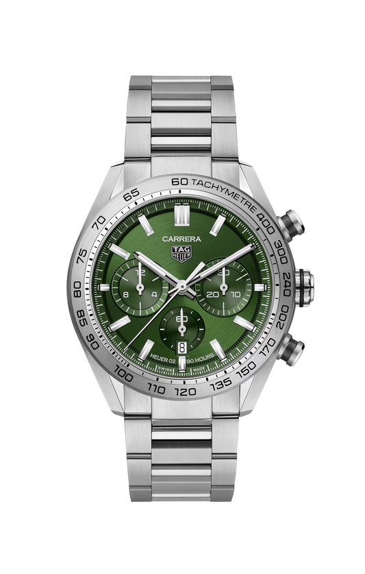 Unworn TAG Heuer Carrera Chronograph, Stainless Steel, 44mm, Ref# CBN2A10.BA0643, box & papers