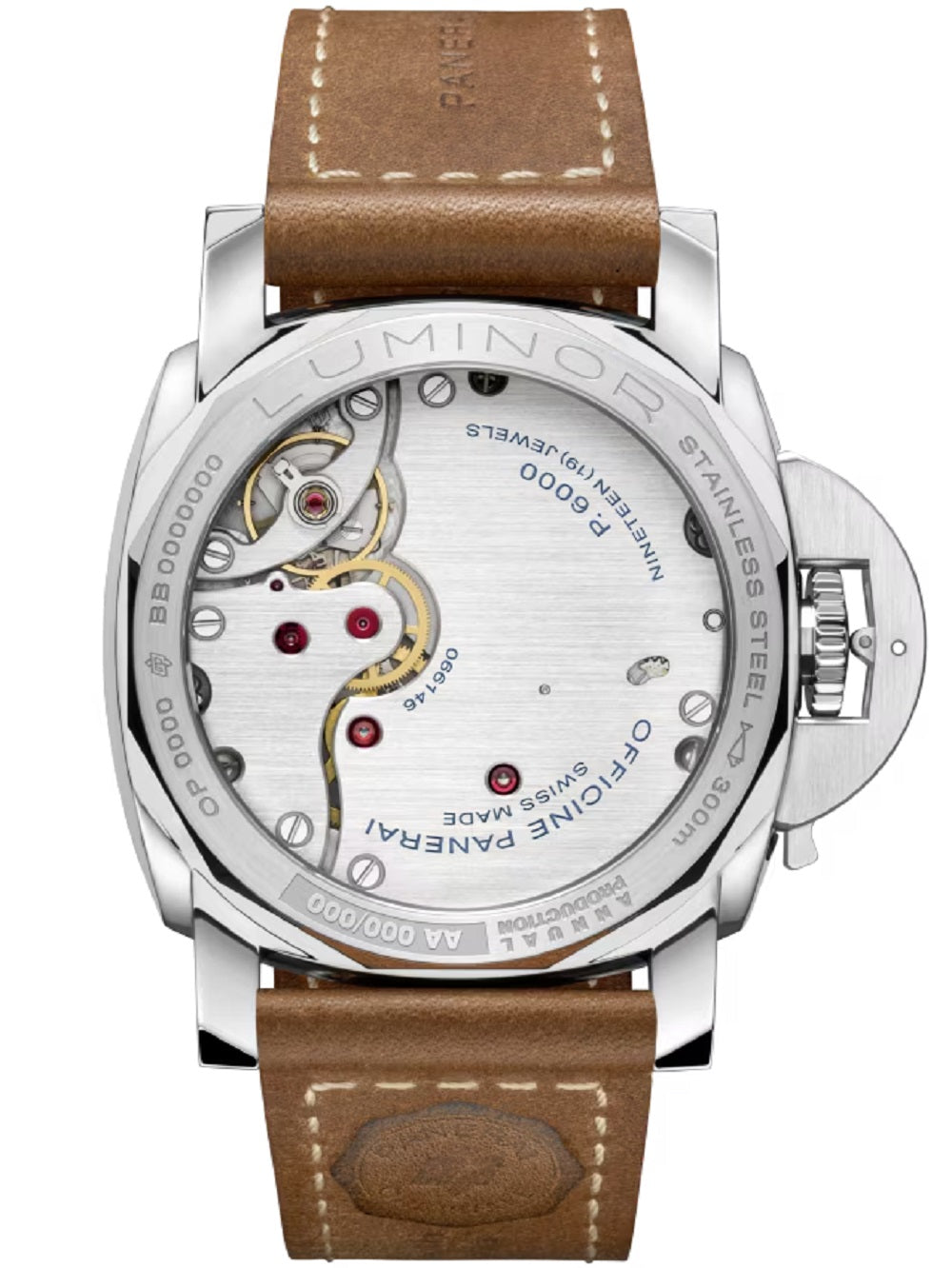 Panerai Luminor Destro, 44mm, Stainless Steel, Ref# PAM01732, Back