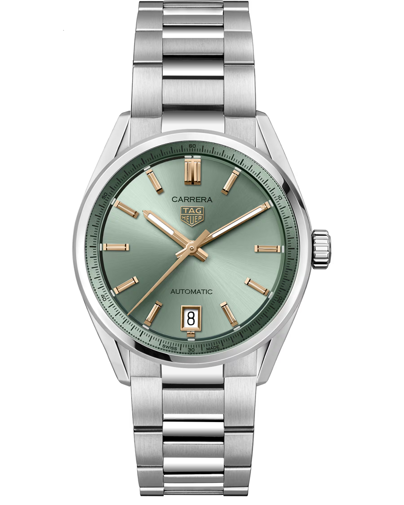 TAG Heuer Carrera Calibre 7 Date Automatic, Stainless Steel and 18k Rose Gold, 36mm, Ref# WBN2312.BA0001, Main view