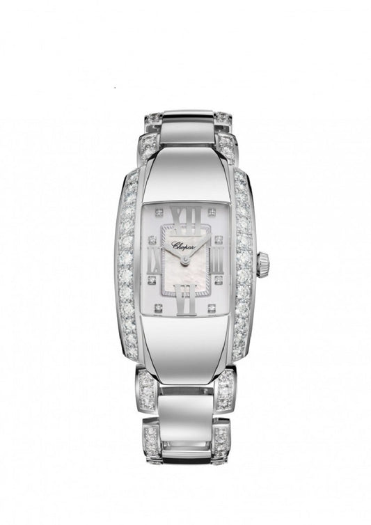 Unworn Chopard La Strada, 18k White Gold and Diamonds, Quartz, 44.8mm x 26.1mm, Ref# 419400-1004