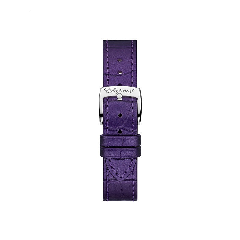 Chopard Happy Sport Automatic, 18k ethical Rose Gold and Stainless Steel, 5 floating diamonds, 33mm, Ref# 278608-6012, Clasp