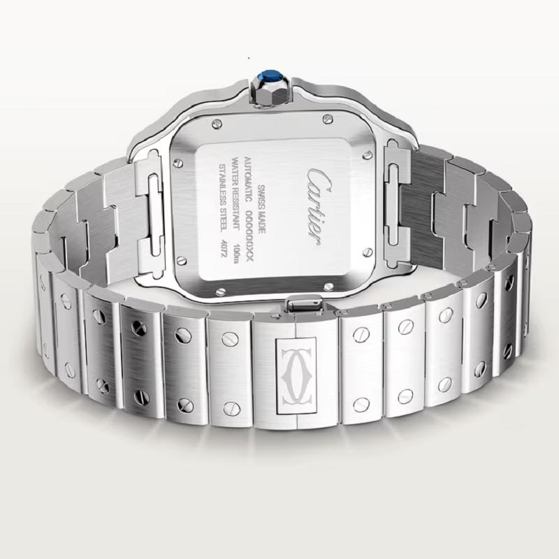 Cartier Santos de Cartier, Stainless Steel, 39.8mm, Ref# WSSA0018, Main view back