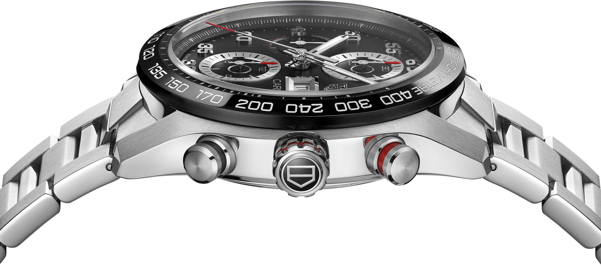 TAG Heuer Carrera Chronograph, Stainless Steel, 44mm, Ref# CBN2A1AA.BA0643, Side