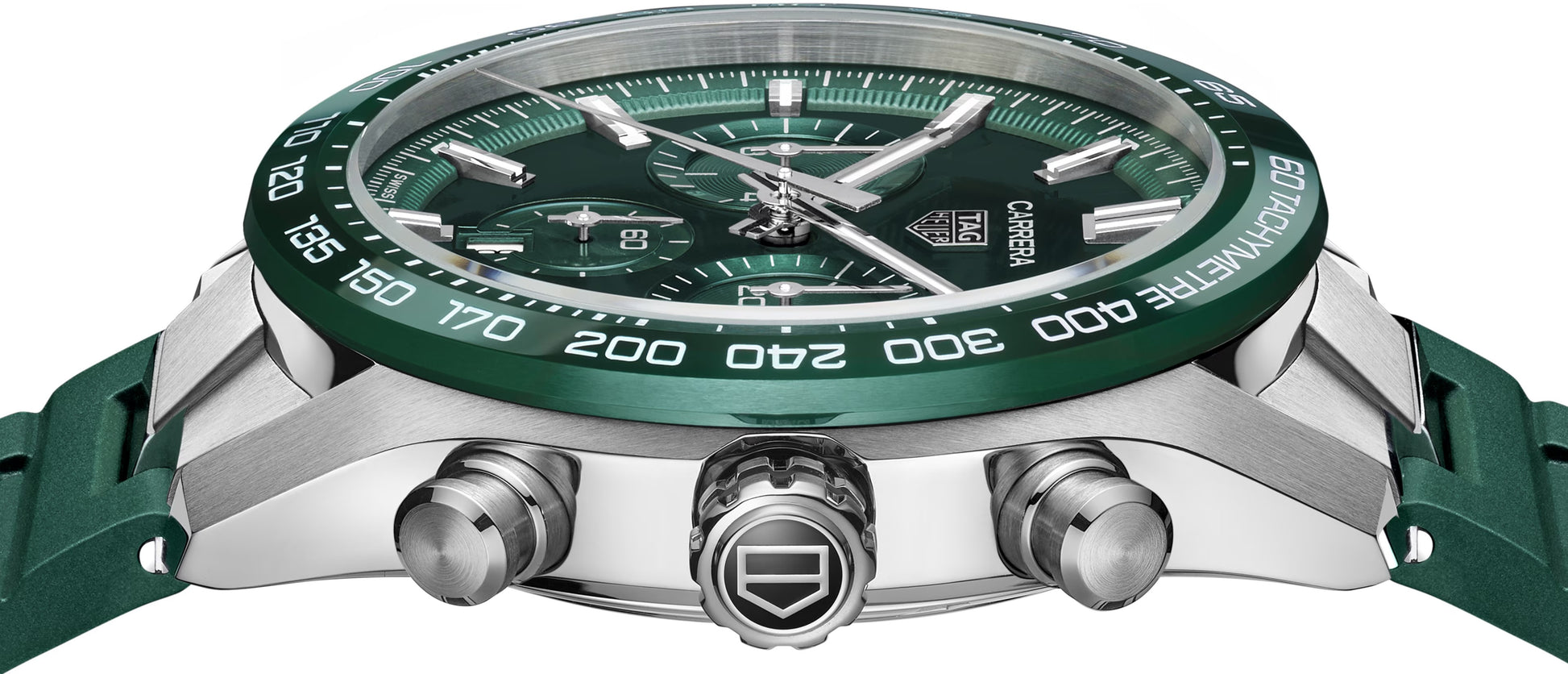 TAG Heuer Carrera Chronograph, Stainless Steel and Ceramic, 44mm, Ref# CBN2A1N.FT6238, side