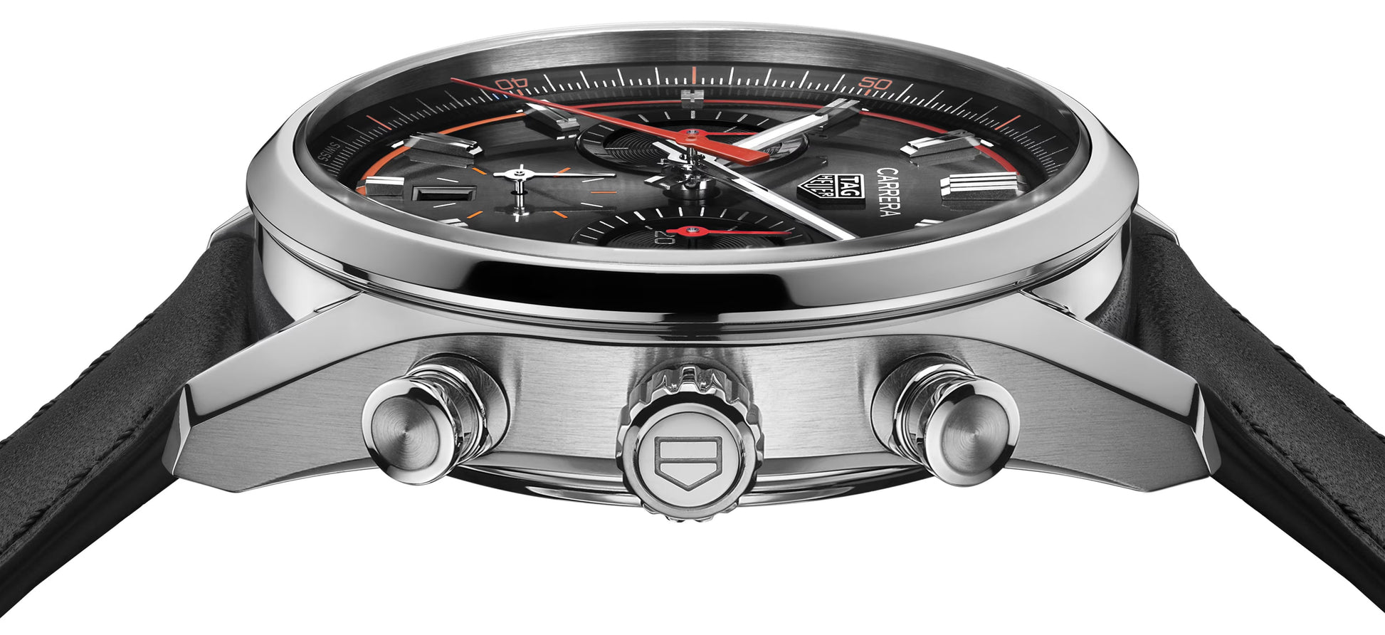 TAG Heuer Carrera Chronograph, Stainless Steel, 42mm, Ref# CBN201C.FC6542, Side