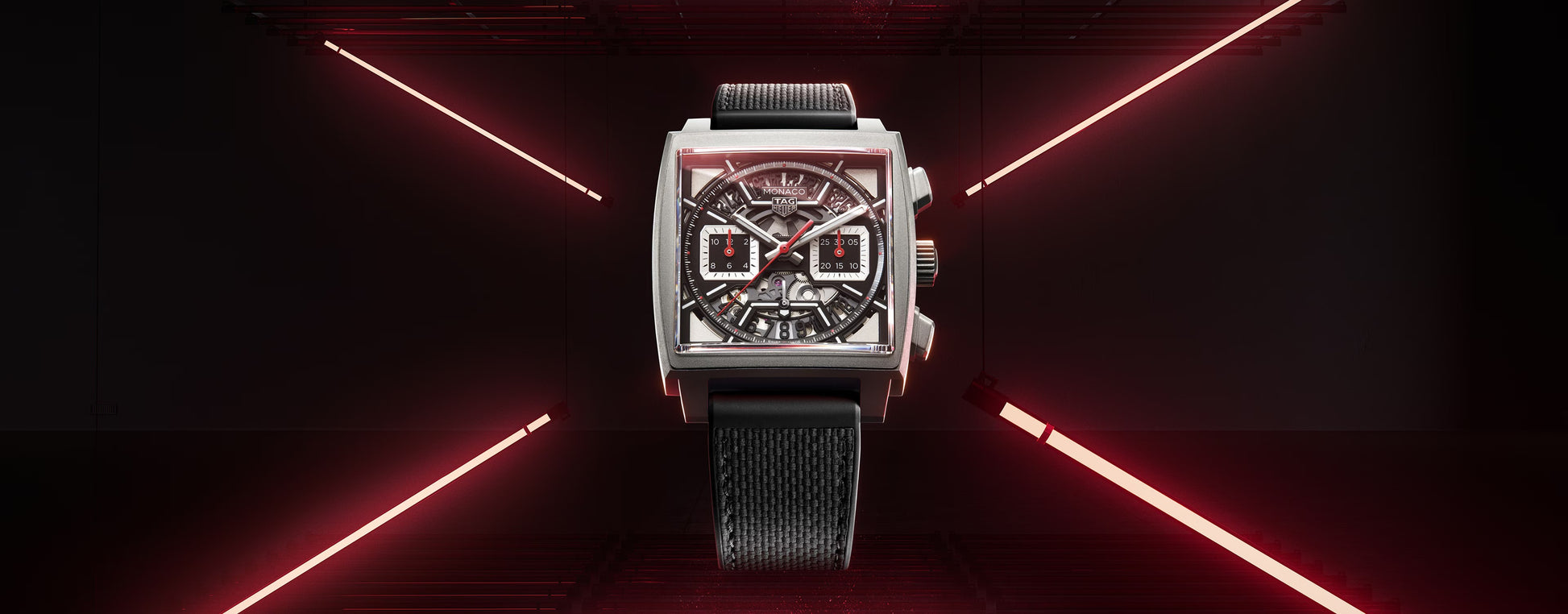 TAG Heuer Monaco Chronograph Skeleton, Titanium, Automatic, 39mm, Ref# CBL2183.FT6236, Main view