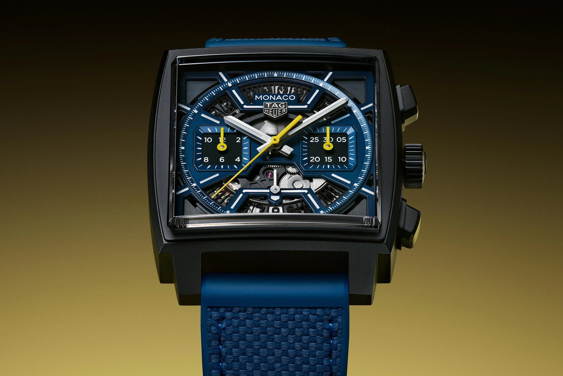 TAG Heuer Monaco Chronograph Skeleton, Black DLC Titanium, Automatic, 39mm, Ref# CBL2188.FT6261, Main view