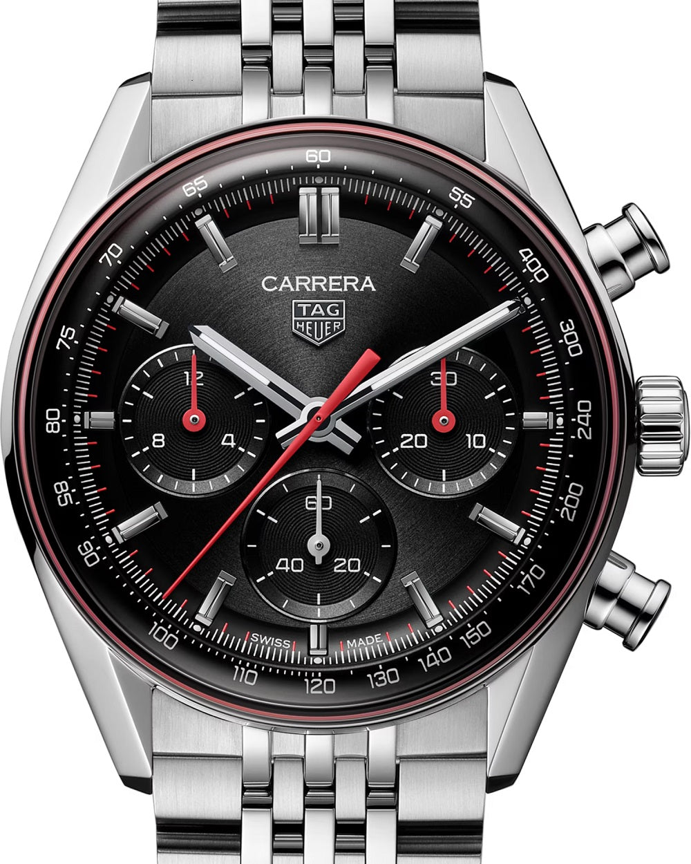 Unworn TAG Heuer Carrera Chronograph, Stainless Steel, 41mm, Ref# CBS2114.BA0053, Dial