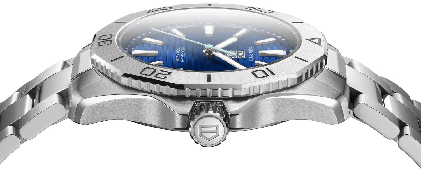 TAG Heuer Aquaracer Professional 200 Solargraph, Stainless Steel, 40mm, Ref# WBP1113.BA0000, Side