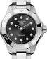 TAG Heuer Aquaracer Professional 100 Solargraph, Stainless Steel and Diamonds set, Solar Quartz, 28 mm, Ref# WBP141G.BA0049, Dial