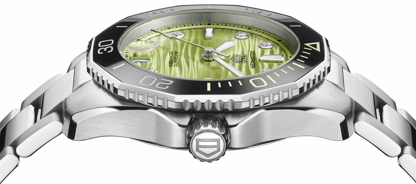 TAG Heuer Aquaracer Professional 300 Date, Stainless Steel set with Diamonds, Ref# WBP231L.BA0618, Side
