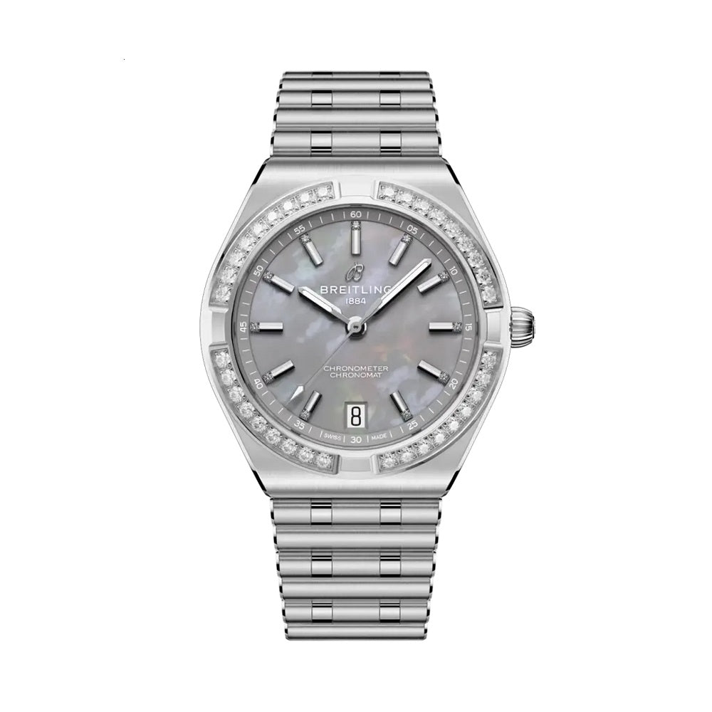 Breitling Chronomat Automatic 36, Stainless Steel and Diamonds, Ref# A10320591G1A1