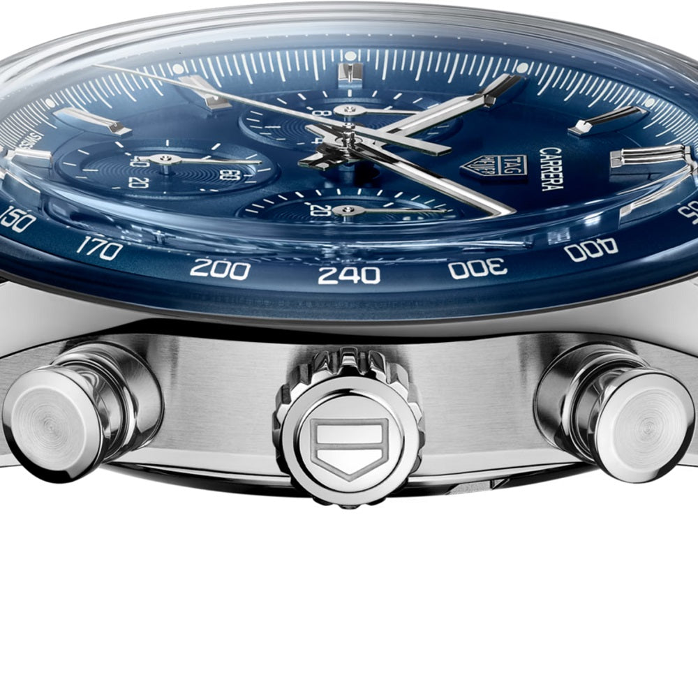 TAG Heuer Carrera Chronograph, Stainless Steel, 41mm, Ref# CBS2113.BA0053, Crown abd buttons