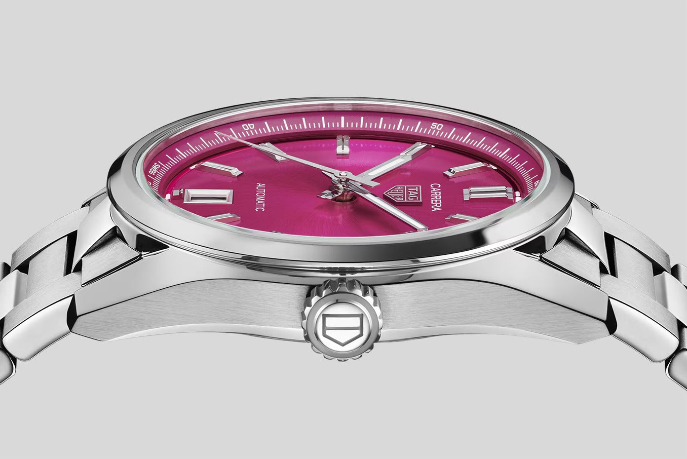 TAG Heuer Carrera Calibre 7 Date, Stainless Steel, 36mm, Ref# WBN2313.BA0001, Side