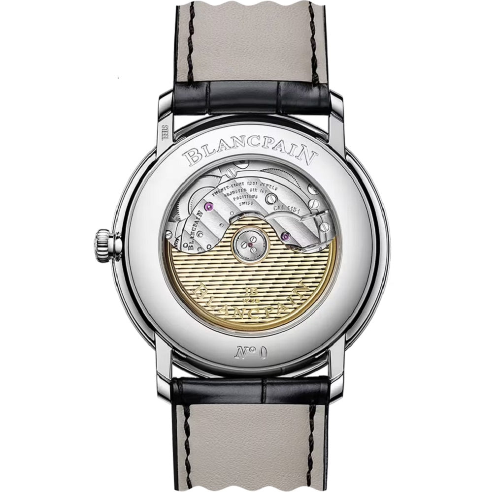 Blancpain Villeret Ultraplate, Stainless Steel, 40mm, Ref# 6651-1127-55B, Back