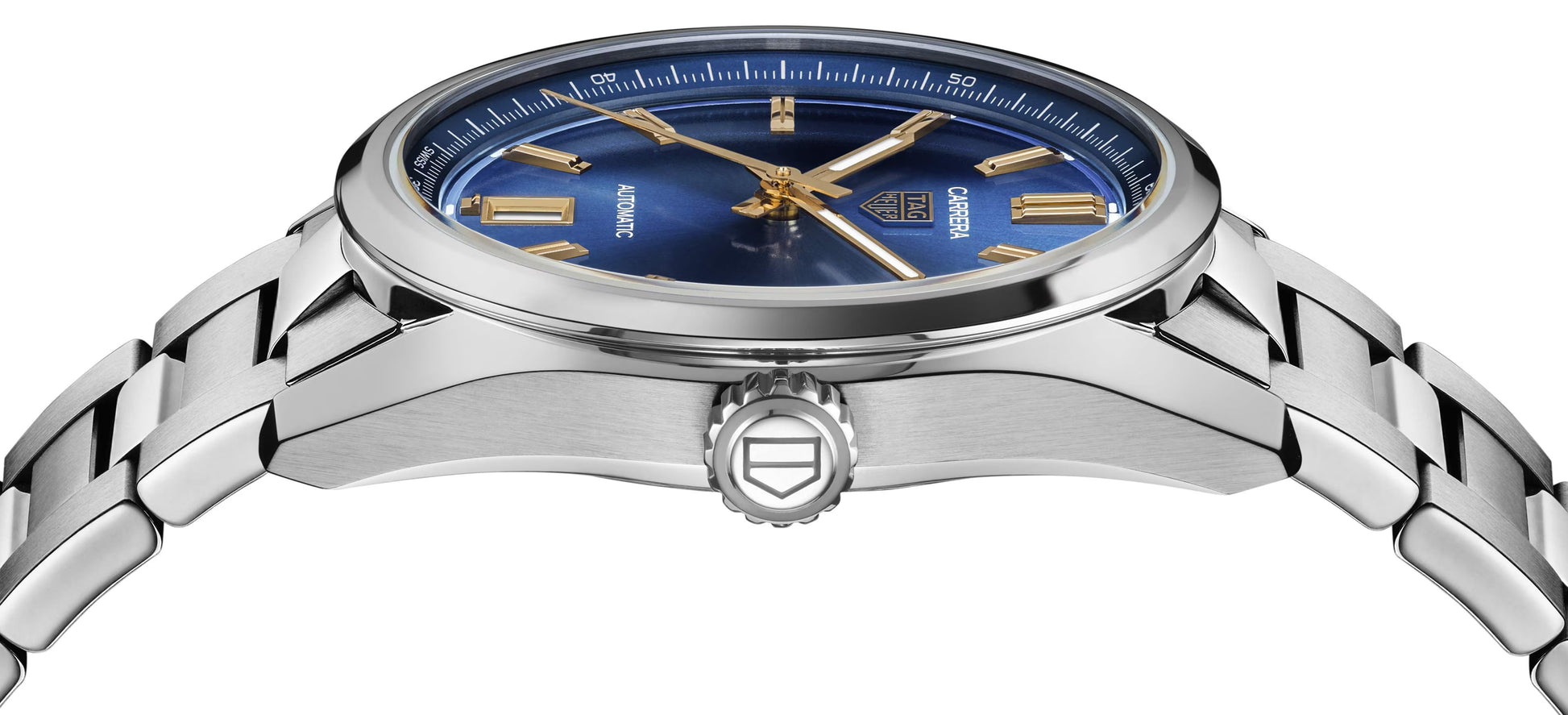 TAG Heuer Carrera Calibre 7 Date, Stainless Steel, 36mm, Ref# WBN2311.BA0001, Side