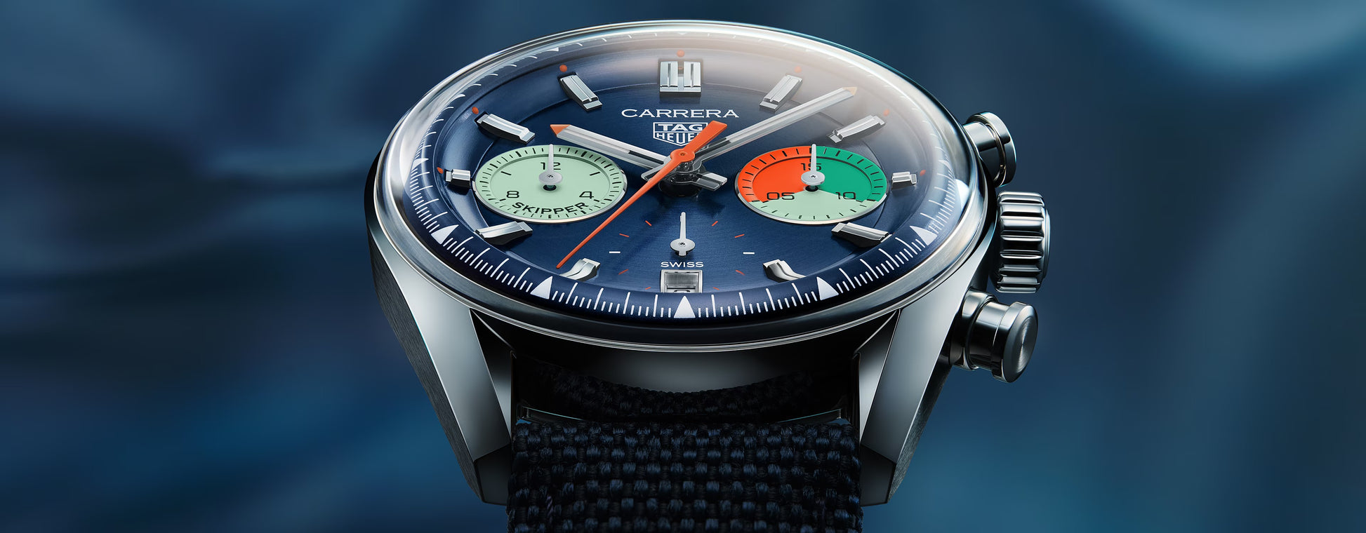 TAG Heuer Carrera Chronograph Skipper, Stainless Steel, 39mm, Ref# CBS2213.FN6002, Main view