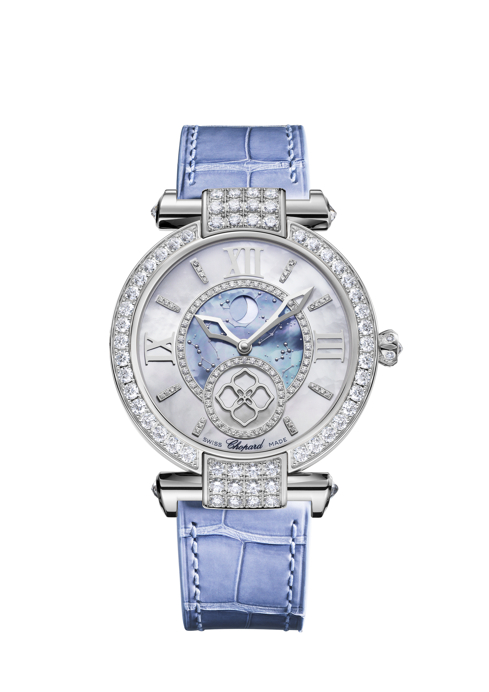 Unworn Chopard Imperiale Moonphase Ethical, 18K White Gold and Diamonds 36mm, Ref# 384246-1001