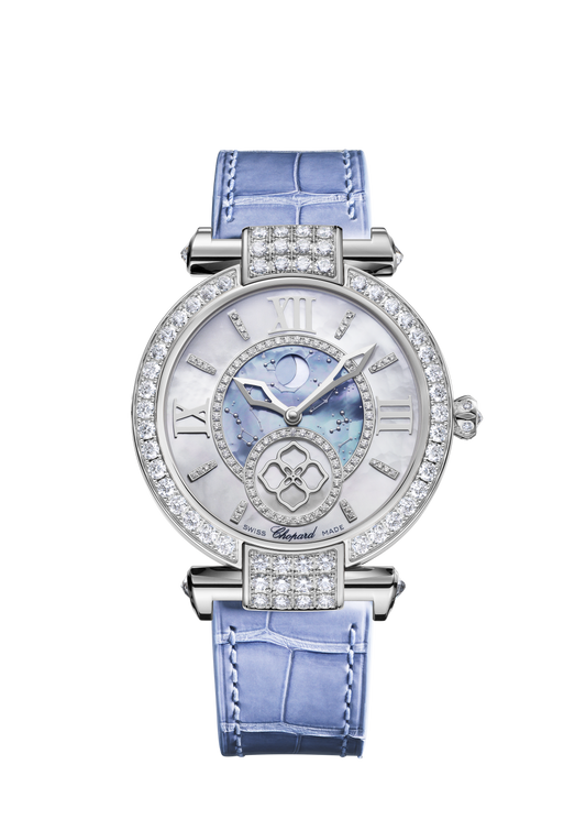 Unworn Chopard Imperiale Moonphase Ethical, 18K White Gold and Diamonds 36mm, Ref# 384246-1001