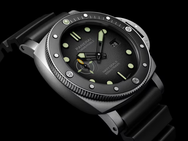 Panerai Submersible NAVY SEALs, Stainless Steel and Ceramic, 44mm, Ref# PAM01738, Dial