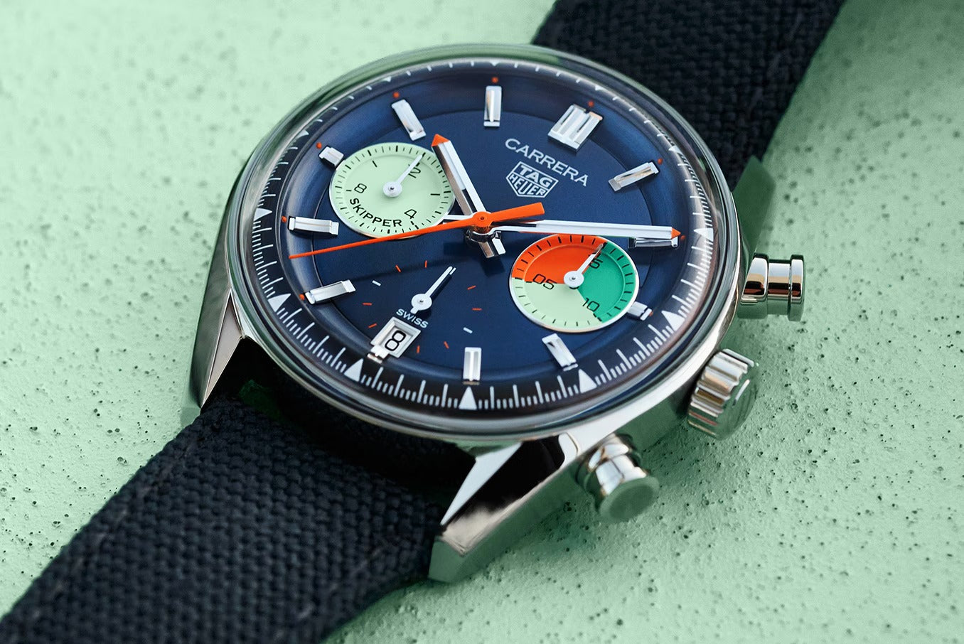 TAG Heuer Carrera Chronograph Skipper, Stainless Steel, 39mm, Ref# CBS2213.FN6002, Main view 1