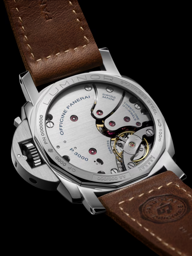 Panerai Luminor, 47mm, Stainless Steel, Ref# PAM01735, Back main view