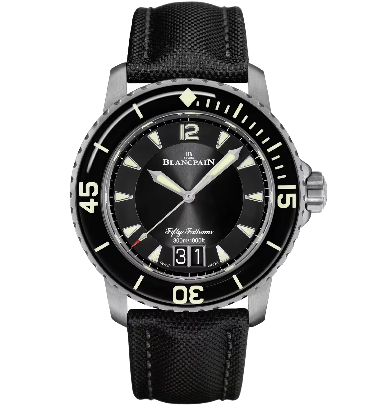 Blancpain Fifty Fathoms Grande Date, Titanium, 45mm, Ref# 5050-12B30-B52A