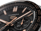 TAG Heuer Carrera Chronograph, Stainless Steel, 18k Rose Gold and Ceramic, 44mm, Ref# CBN2A5A.FC6481, hands and markers