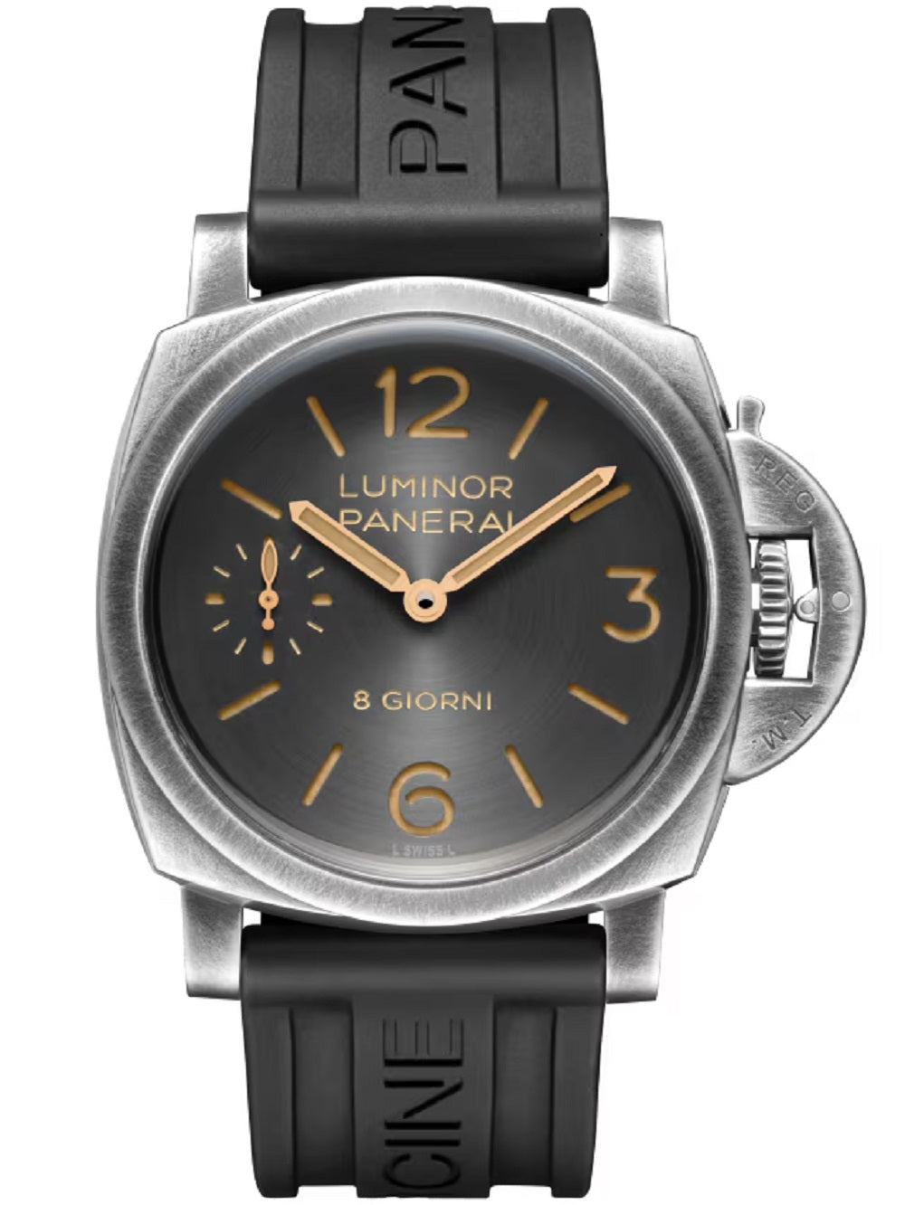 Panerai Luminor 8 Giorni, 44mm, Brunito Stainless Steel, Ref# PAM01733, 1