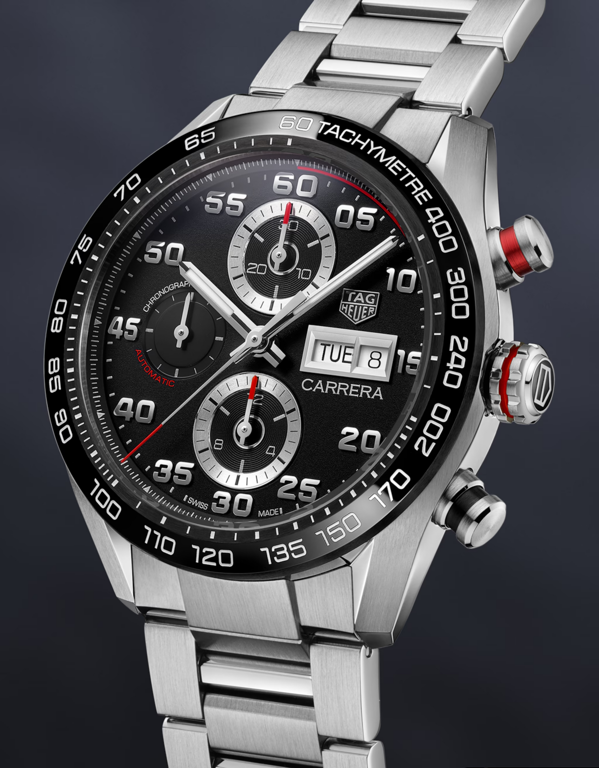TAG Heuer Carrera Chronograph, Stainless Steel, 44mm, Ref# CBN2A1AA.BA0643, Main view