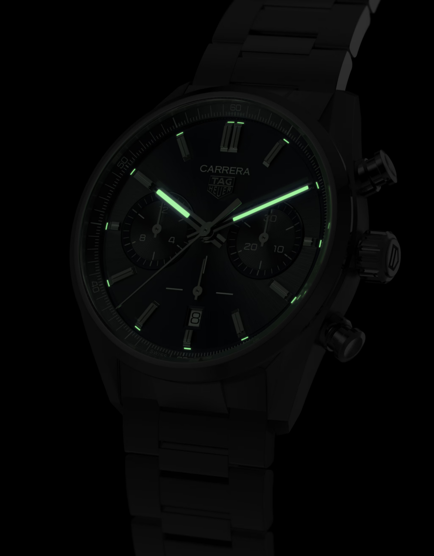 TAG Heuer Carrera Chronograph, Stainless Steel, 42mm, Ref# CBN2011.BA0642, Luminous